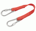 Cabestro 20 cm - Doble mosquetones 60 mm de acero inoxidable con tornillos - SLS