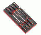 Módulo 8 destornilladores Protwist®-N°1 en bandeja espuma