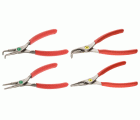 Juego de 4 alicates para Arandelas - bocas rectas y bocas acodadas a 90° - 18 a 60 mm