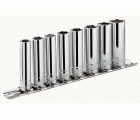 JUEGO DE 10 VASOS 3/8 EN RACK
