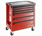 Carro roll m4 6 cajones rojo