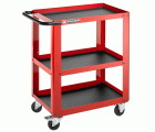 Mesa auxiliar de taller con ruedas - 3 estantes