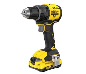 Taladro Atornillador BRUSHLESS V20 Li-Ion 18V 60Nm. Incluye 2 baterías Li-Ion 2Ah, cargador 1.25A y maletín Pro-Stack.