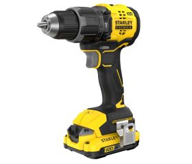 Taladro Percutor BRUSHLESS V20 Li-Ion 18V 60Nm. Incluye 2 baterías Li-Ion 2Ah, cargador 1.25A y maletín Pro-Stack.