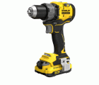Taladro Atornillador BRUSHLESS V20 Li-Ion 18V 80Nm. Incluye 2 baterías Li-Ion 2Ah, cargador 1.25A y maletín
