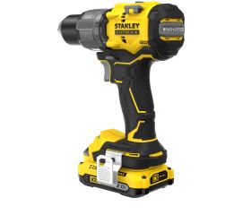 Taladro Percutor BRUSHLESS V20 Li-Ion 18V 80Nm. Incluye 2 baterías Li-Ion 2Ah, cargador 1.25A y maletín