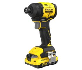 Atornillador de Impacto BRUSHLESS V20 Li-Ion 18V 170Nm. Incluye 1 batería Li-Ion 2Ah, cargador 1.25A y maletín Pro-Stack.