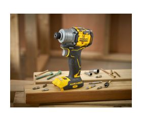 Atornillador de Impacto BRUSHLESS V20 Li-Ion 18V 203Nm. Incluye 2 baterías Li-Ion 2Ah, cargador 1.25A y maletín