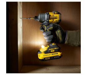 Atornillador de Impacto BRUSHLESS V20 Li-Ion 18V 203Nm. Incluye 2 baterías Li-Ion 2Ah, cargador 1.25A y maletín