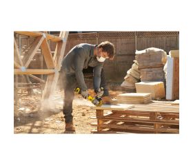 Mini-Amoladora BRUSHLESS V20 Li-Ion 18V 125mm con batería, cargador y maletín ProStack.