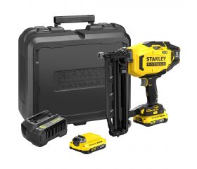 Clavadora de Acabados V20 Li-Ion 18V 16Ga con 2 baterías Li-Ion 2Ah, cargador 2A y maletín