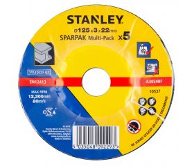 5 discos de corte para metal  125x22