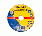 5 discos para desbaste en metal de 115X22
