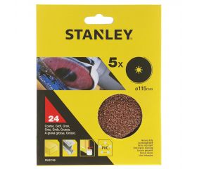 5 Discos de lija base fibra ø 115x22 mm