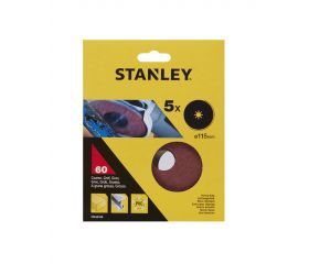 5 Discos de lija base fibra ø 115x22 mm