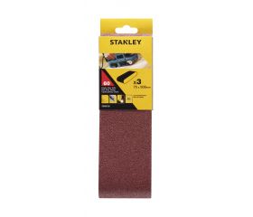 3 Bandas de lija. 75 x 510 mm.Grano 60.