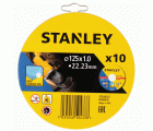 10 discos de corte INOX 125x1.0x22.23mm