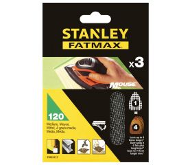 3 hojas de lija de malla para Mouse, con velcro. Grano 120