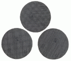 3 hojas de lija de malla 125mm para multilijadora, con velcro.  Grano 80