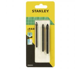 3 Brocas para vidrio y cerámica  ø 5,6,8 mm