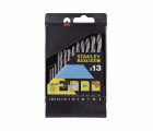 Cassette con 13 brocas HSS-CNC con punta piloto