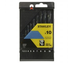 Cassette con 10 brocas HSS-R para metal
