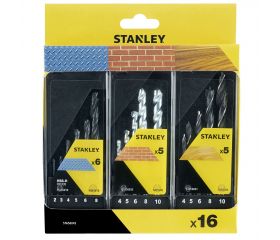 Conjunto de 3 Cassettes con 16 brocas HSS-R metal, piedray  madera