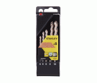 Cassette con 5 brocas para piedra con punta piloto