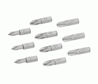 Juego de 10 puntas para atornillar Phillips 25 mm