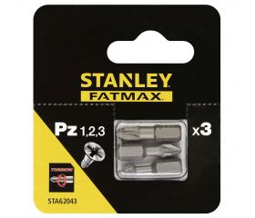 3 puntas de Torsion 25mm Pz1, Pz2, y Pz3