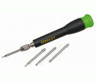 Juego destornillador de precisión.  4 puntas Torx intercambiables