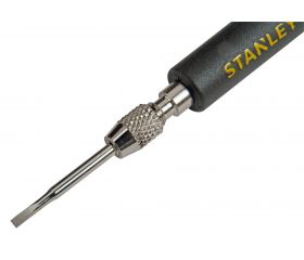 Juego de destornillador de precisión FATMAX® con 8 puntas intercambiables. Planas 1, 1.2, 1.5, 1.8, 2, 2.5. Phillips PH000 y PH00.