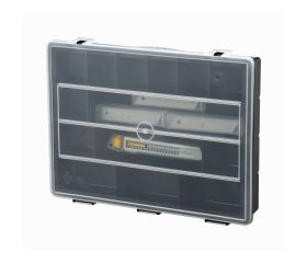 Cúter Interlock 18mm + Organizador + 50 cuchillas 18mm