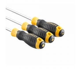 Juego de 3 destornilladores Cushion Grip: Phillips 2x100; Pozidriv 2x100; Mecánico 6.5x150mm