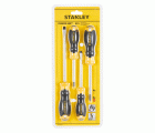 Juego de 4 destornilladores Cushion Grip: Phillips 1x75, 2x100; Mecánico 5.5x100, 6.5x100mm