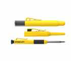 Kit de Marcador de Lápiz + 6 Minas de Gráfito en Tubo STANLEY®
