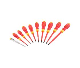 Juego de 10 destornilladores Cushion Grip Aislados