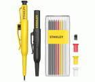 Kit de Marcador de Lápiz y Tinta STANLEY® + Reemplazo de Minas + Tapas Intercambiables + Afilador