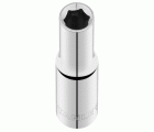 Vaso largo 6 caras 1/4' 6mm