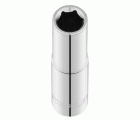 Vaso largo 6 caras 1/4' 7mm