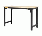 Banco de trabajo de metal con superficie superior de MDF