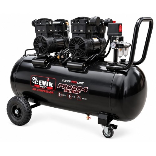 COMPRESOR SILENT 180L 4HP S/A CEVIK PRO CA-PRO204SILENT