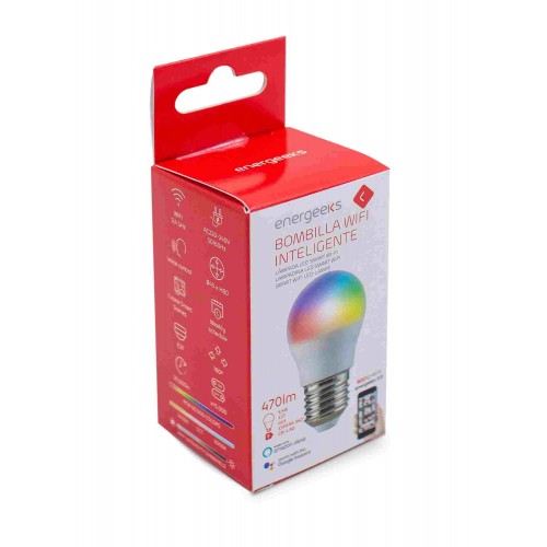 BOMBILLA WIFI G45 5W 470LM RGB+CCT ENERGEEKS EG-BWG455W001