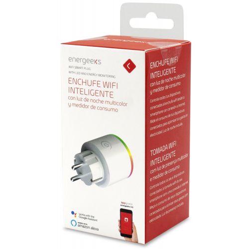 ENCHUFE WIFI C/MED CONSUM LUZ ENERGEEKS EG-EW001MC