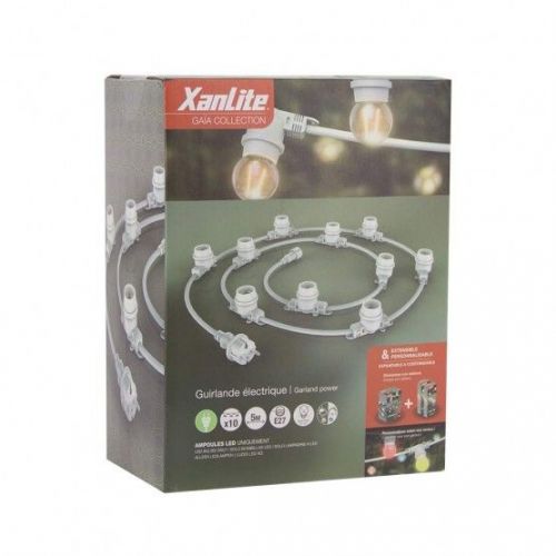 GUIRNALDA EXTERIOR 5M/10 CASQUILLOS XANLITE EG-GRL5230VW