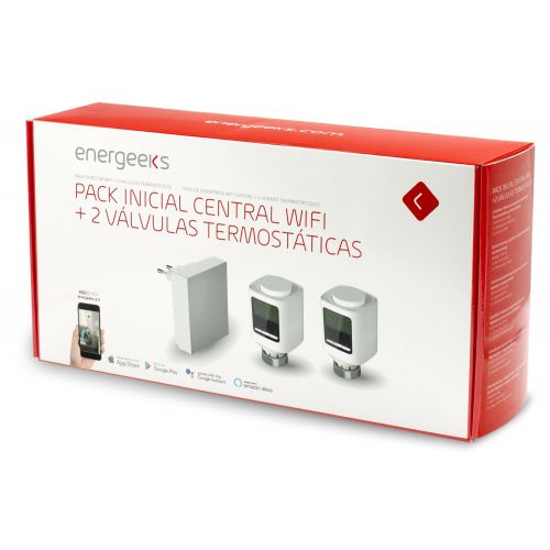 PACK CENTRAL WIFI+2 VÁLVULAS TERM. ENERGEEKS EG-VALVKIT001