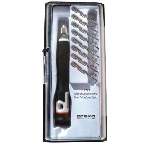 JUEGO DESTORNILLADOR DE PRECISION 8 PUNTAS FERKO F-66159