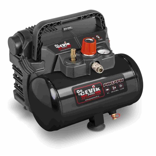 COMPRESOR MONOBLOCK 6LT 1,5HP SIN ACEITE CEVIK PRO CA-PRO7FN