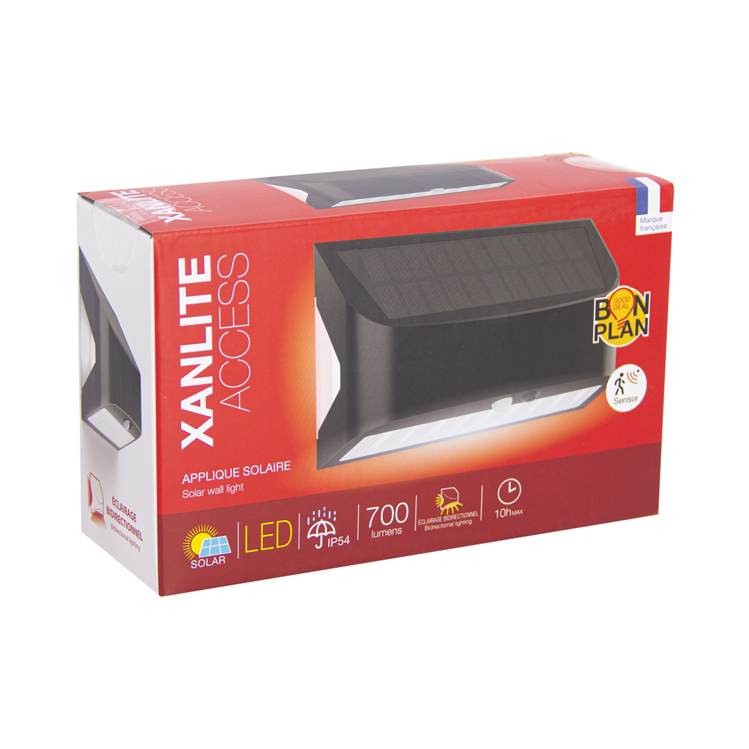 APLIQUE SOLAR 700LM C/SENSOR XANLITE APSAR600D2SV23