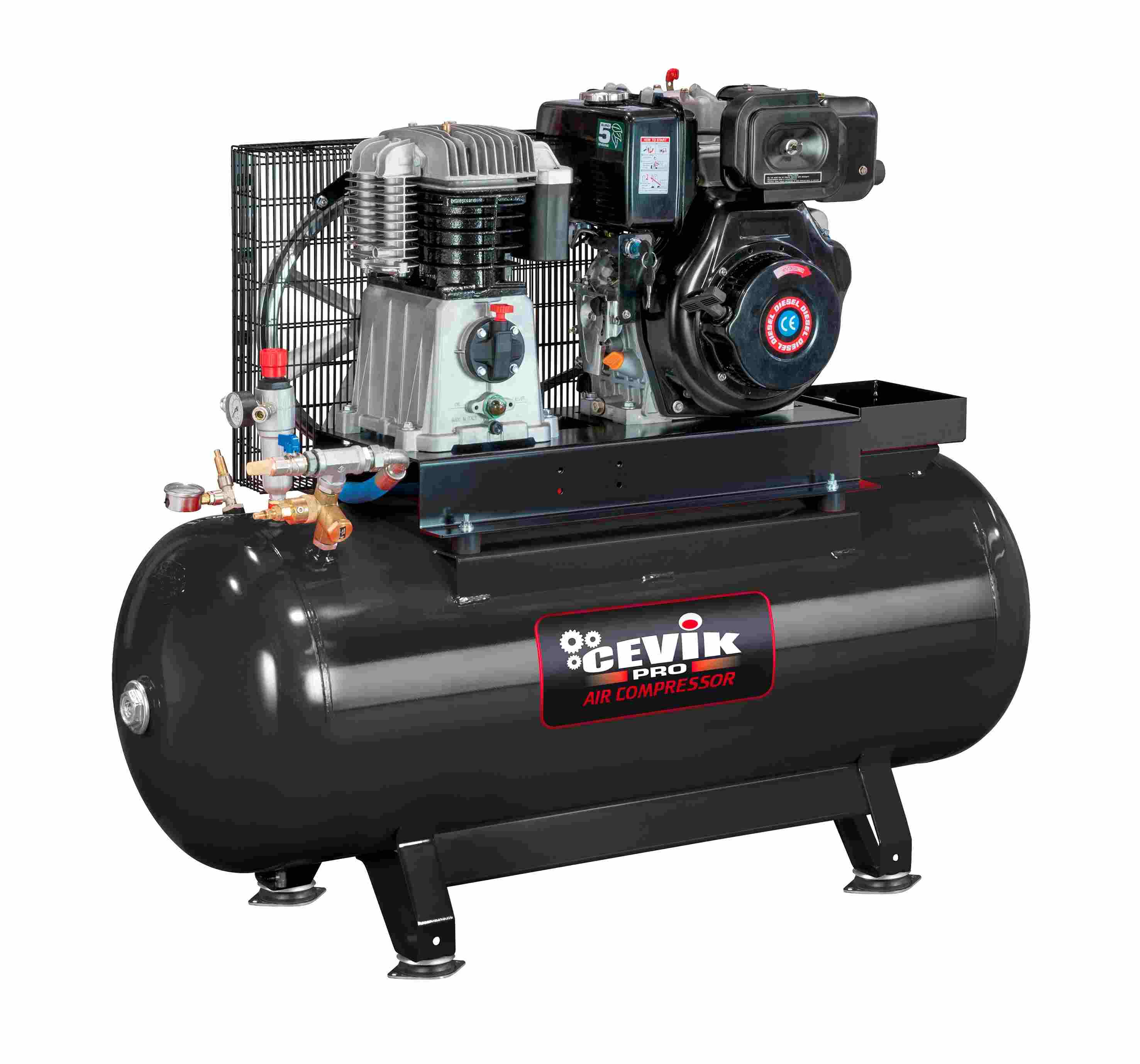 COMPRESOR DIESEL 270L 11HP CEVIK CA-CD11-270